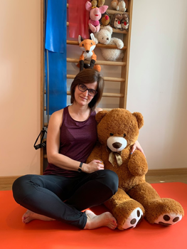 A Tornázz a plüssöddel kitalálója: Vidovszky Sára