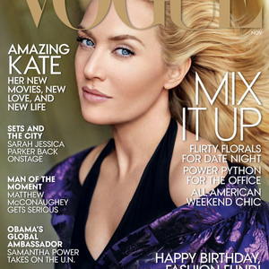 Kate Winslet szeme kék a Vogue címlapján