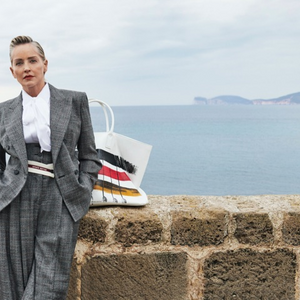 Sharon Stone Antonio Marras kabátokban fázik