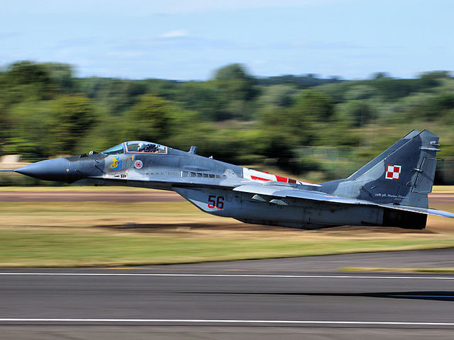 Megsérült egy lengyel MiG-29-es vadászgép