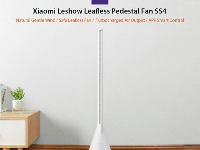 Xiaomi Mijia Leshow Smart Bladeless a pengevékony ventilátor