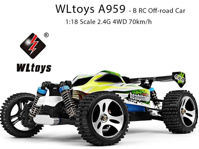 70km/h sebességű száguldásra képes a WLtoys A959-B autó
