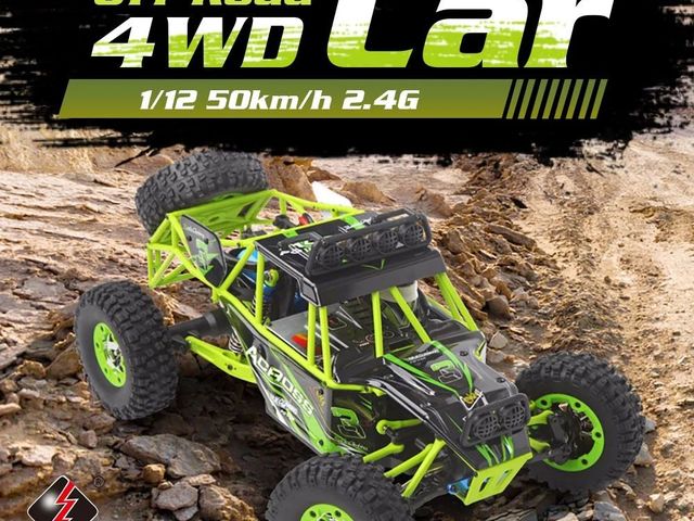 WLtoys 12428 távirányítós autó 50km/h végsebességgel európai raktárból