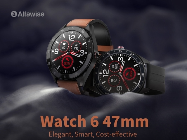 Az AMAZFIT GTR árának töredékéért kapható a külsejében nagyon hasonlító Alfawise Watch 6 okosóra