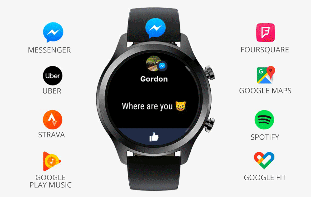 ticwatch e ok google