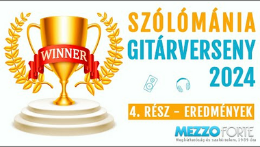 Szólómánia gitárverseny eredménye