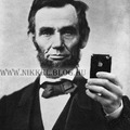 Ábrahám Lincoln is tükörből fotózza magát!