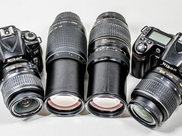 Nikon D90 DSLR camera and Nikkor AF-S 18-55 VR lens