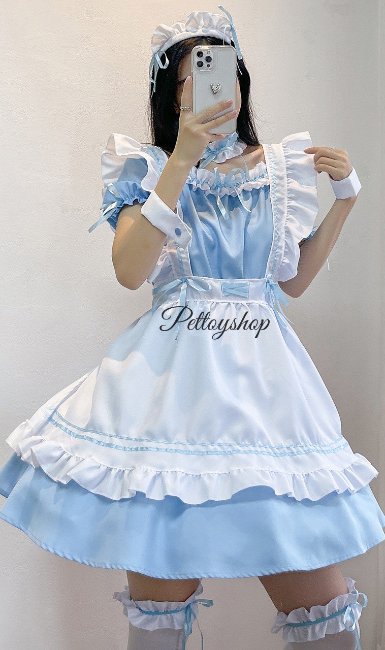 Sexy Cosplay Maid Costume Dress Anime Women French Maid Outfit - Etsy Hong  Kong