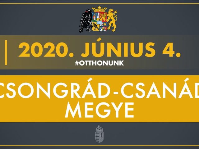 Jövő hét csütörtöktől Csongrád-Csanád lesz a megye új neve