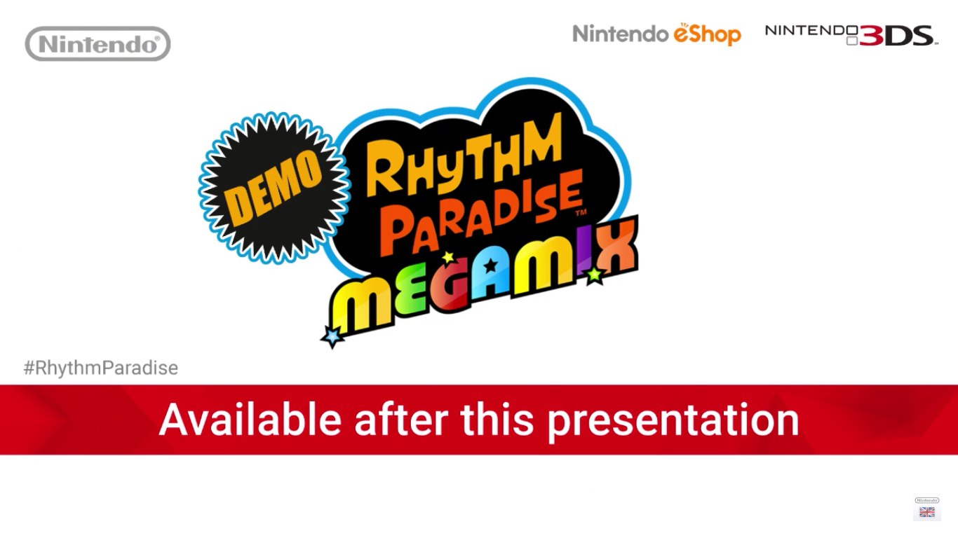 A Rhythm Paradise Demo verziója már elérhető az eShop-ból. A teljes játék október 21-én jelenik majd meg dobozos és digitális változatokban.