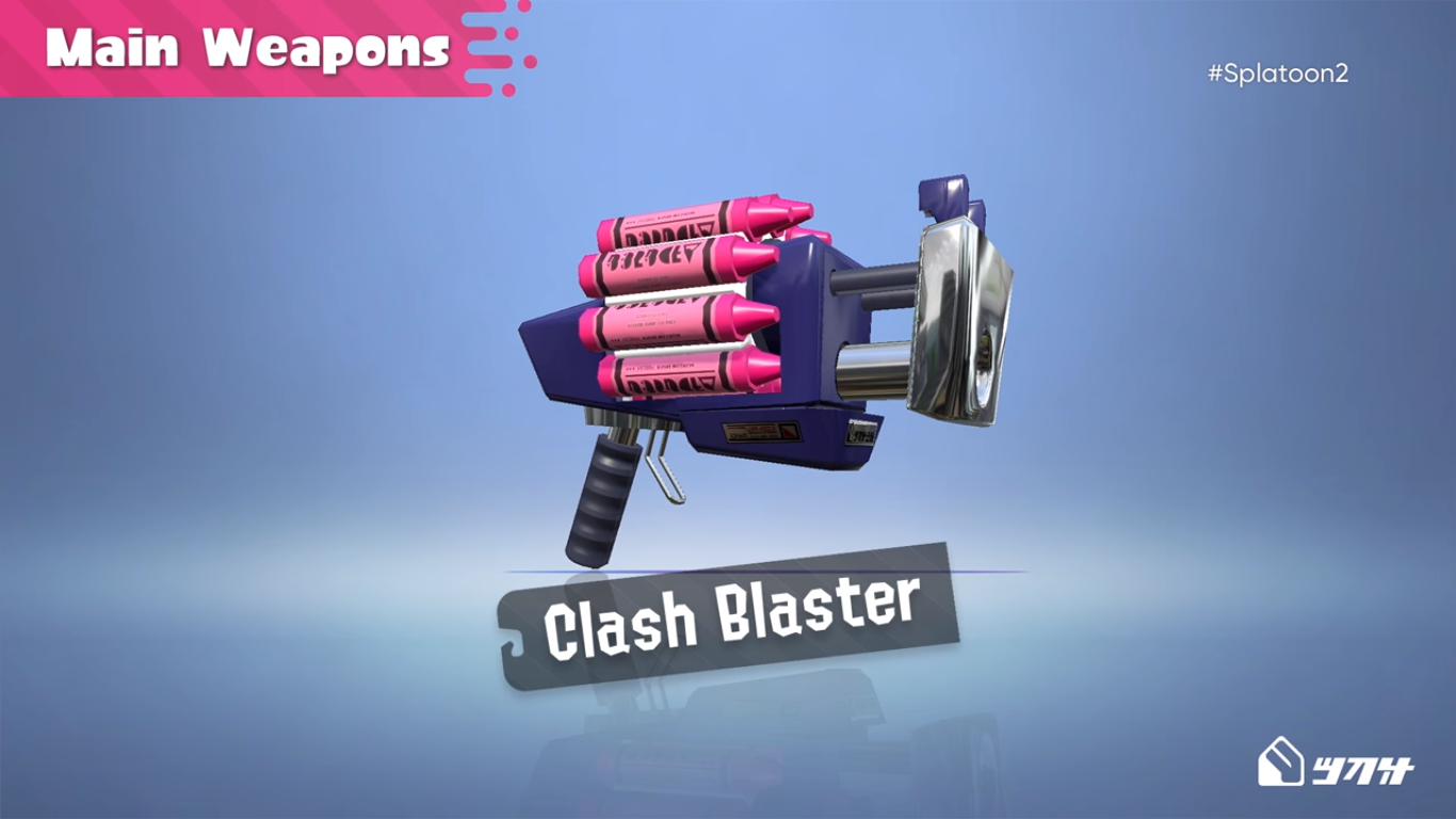 Clash Baster<br /><br />Bár a hatósugara szűkös, rengeteg lövést leadhatunk vele sorozatban, így jól jöhet a közel elhelyezkedő ellenfelek kiiktatásánál.
