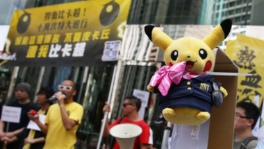 Pikachu átnevezése ellen tüntettek Hong Kongban