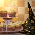 Almás-áfonyás halloweeni muffin