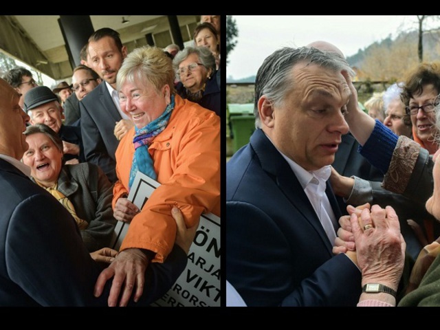 Üdvrivalgás fogadta Orbánt Salgótarjánban - Egy árva lélek nem tiltakozott az ellenzéki városban
