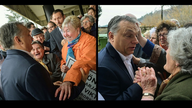 Üdvrivalgás fogadta Orbánt Salgótarjánban - Egy árva lélek nem tiltakozott az ellenzéki városban