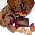 Csokis-áfonyás muffin