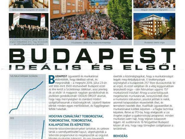 Budapest ideális és első!