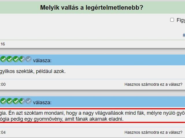 "A szcientológia egy gyomnövény, amit fának akarnak eladni"
