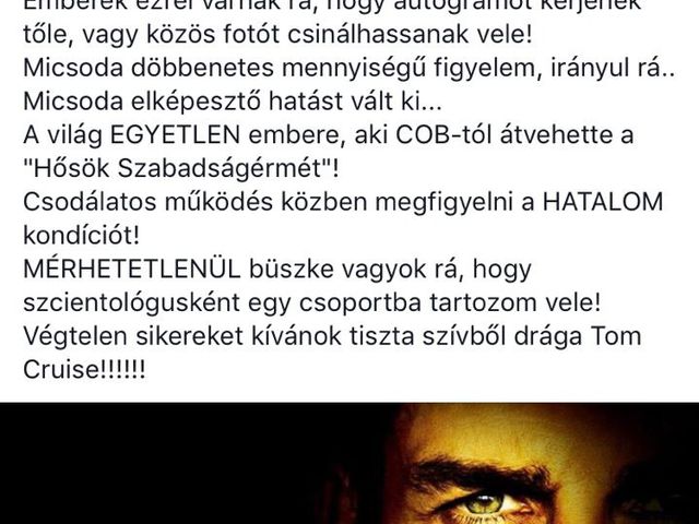 Tom Cruise szcientológus rajongói egy kicsit ijesztőek