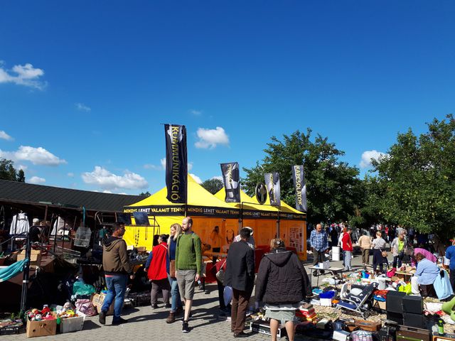 Szcientológusok a bolhapiacon