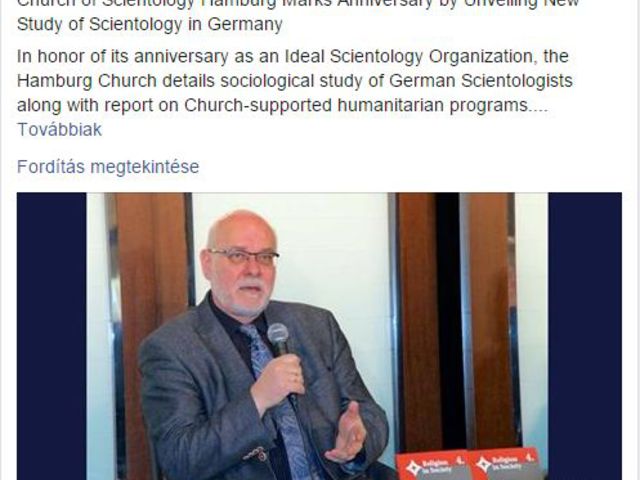 Magyar professzor segíti ki a német szcientológusokat