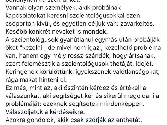 A szcientológia kommunikációs módszere - Jelentsd be, jelentsd fel, töröld ki, tiltsd le