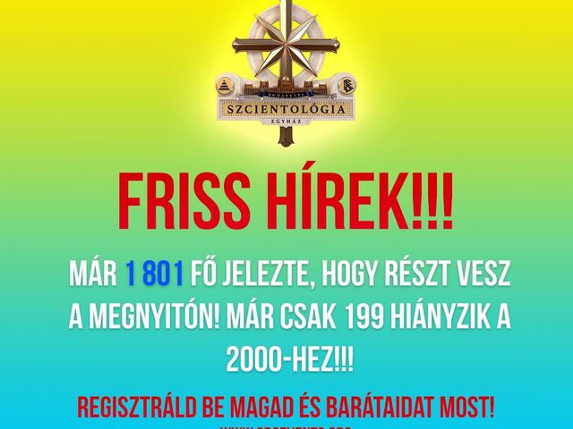 Állítólag 1800-an már biztosan ott lesznek a megnyitón