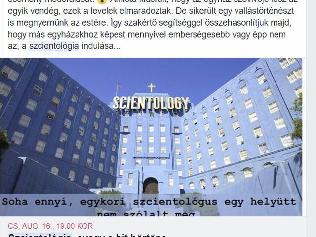 Kedvesen terrorizáló levelek a csütörtöki "Going Clear" vetítés moderátorának