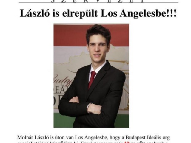 László is elrepült Los Angelesbe