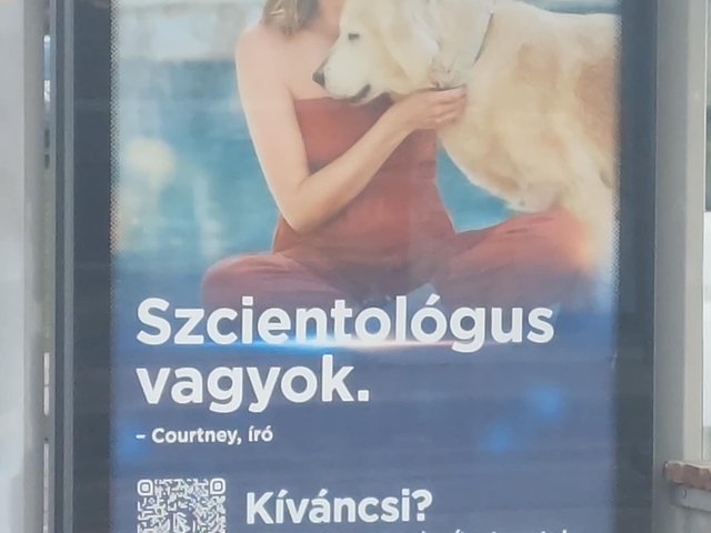 Szcientológus plakátkampány Budapesten