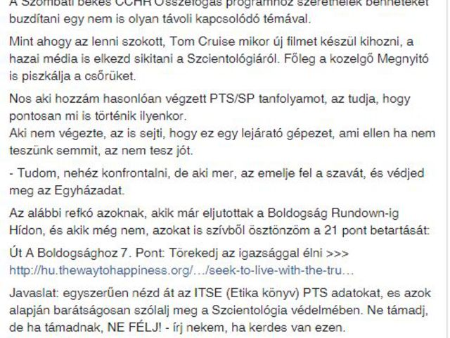 Szcientológus logika: jó jel a rossz sajtó