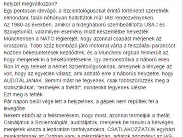 Szcientológusok reakciói a párizsi eseményekre