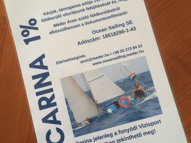 CARINA 1% - Kérjük, támogassa adója 1%-ával Carina felújítását!