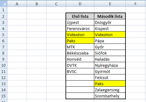 Excel aggregate magyarul