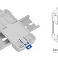 Sonoff okosrelék beszerelése DIN-sínes villamossági szekrénybe