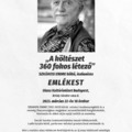 "A költészet 360 fokos létező" - Szkárosi Endre költő, italianista - EMLÉKEST (Olasz Kultúrintézet, március 22., 18.00)