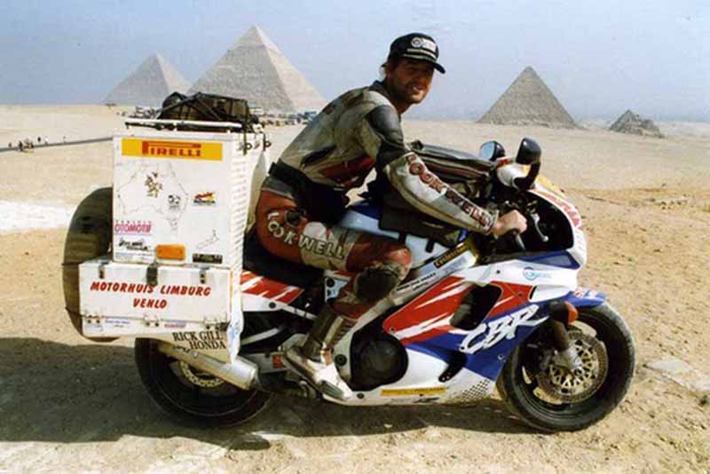 Sjaak Lucassen is on a different type of trip on his Yamaha R1