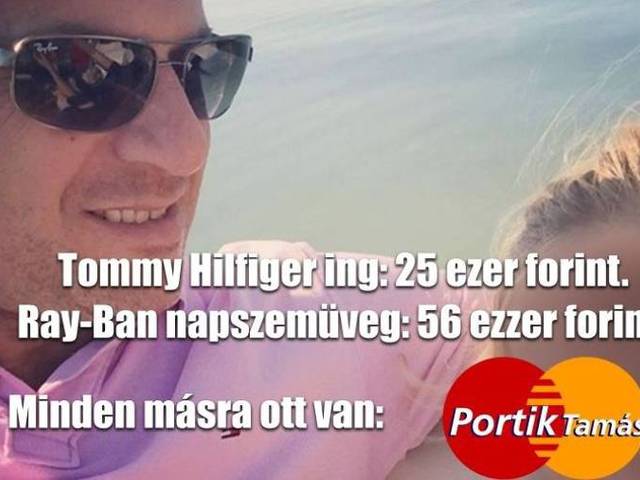 Addig lesz*rom Juhász Péter Tommy Hilfiger ingét és Ray-Ban napszemüvegét, világos?