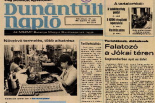 Megsárgult újságlapok - Új üzemcsarnok épül Vajszlón (Dunántúli Napló, 1987. augusztus)