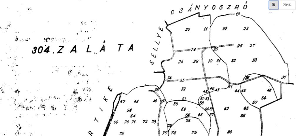 A várdomb feltüntetése a ‘Baranya megye földrajzi nevei‘ kötetben (66)<br />