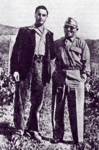 Vito Genovese (rigth) with Salvatore Giuliano (left). Genovese was Colonel Poletti's driver, interpreter and consiglieri (adviser).jpg