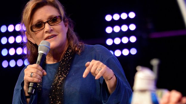 Carrie Fisher néhány napja a Hay Festival vendégeként