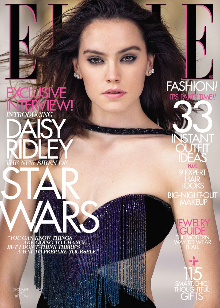 Az Elle magazin címlapfotóján Daisy Ridley