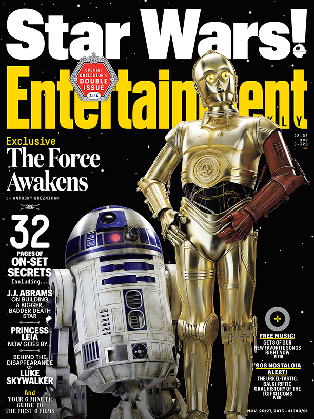 Az Entertainment Weekly dupla száma négy különböző címlappal várja a filmet.