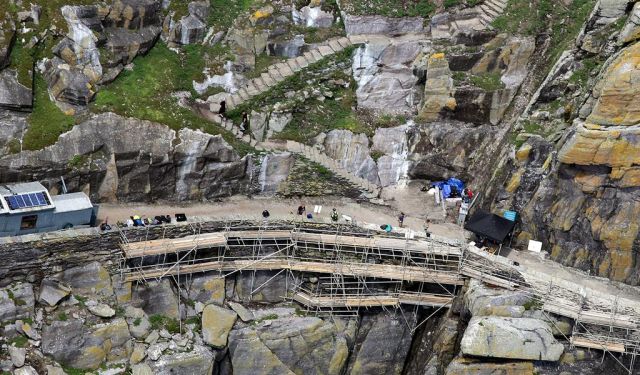 Elképesztő terep. Skellig Michael természeti rezervátum, 800 éve lakatlan. (fotó: theforce.net fórum)