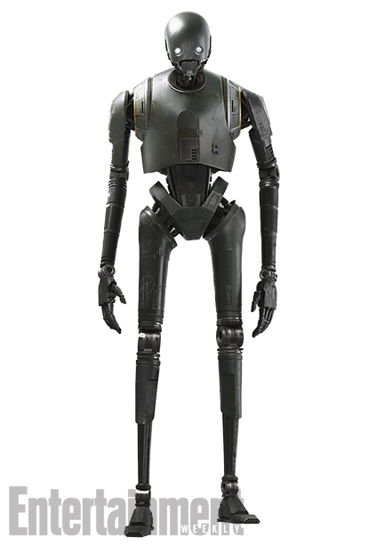 K-2SO a szöges ellentéte C-3PO-nak. Eredetileg biztonsági droid, kemény, erős és magabiztos konstrukció.
