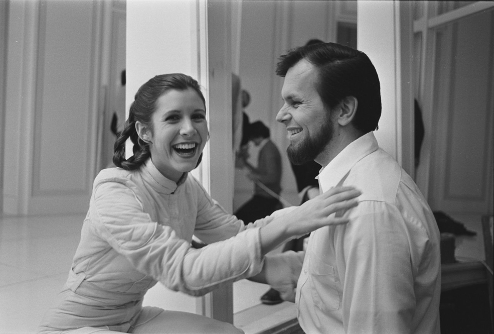 Gary Kurtz producerrel A Birodalom visszavág forgatásán (fotó: Lucasfilm)