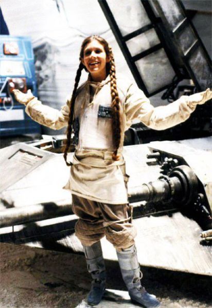 Copfos Leia A Birodalom visszavág díszletében (fotó: Lucasfilm)