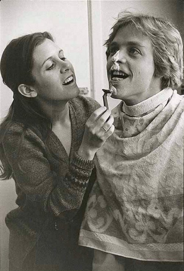 Űrtesók: Carrie és Mark Hamill (fotó: Lucasfilm)